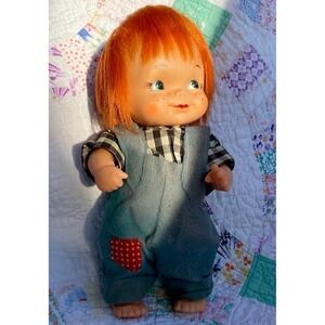 Vintage Red Head Doll Store Dexter Advertisement Country Boy Made in Japan